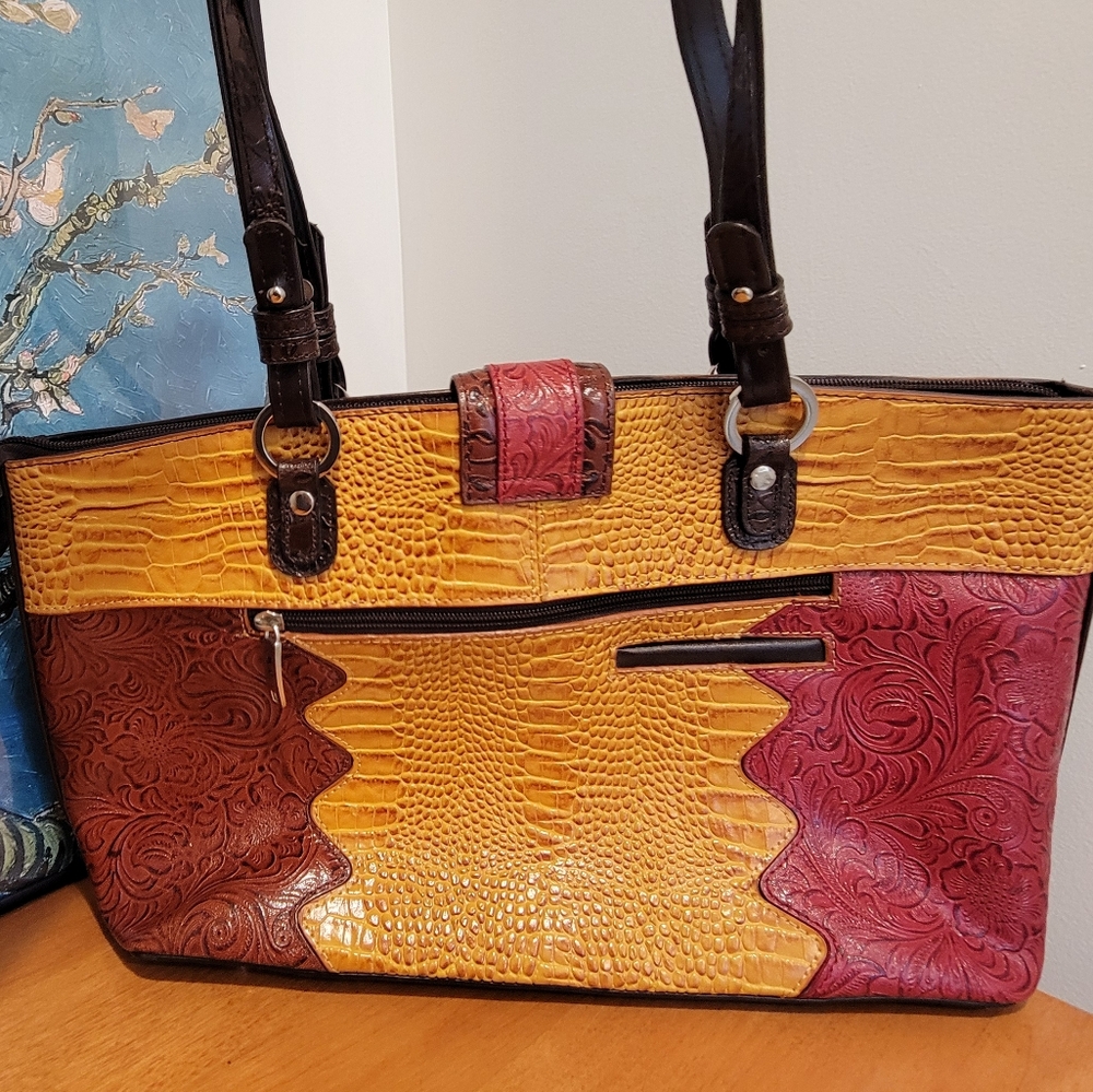 Marc Chantal M.C. Handbags purse leather western excellent used condition - Picture 5 of 10